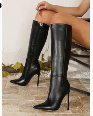 Pointed-toe Western Cowboy Boots