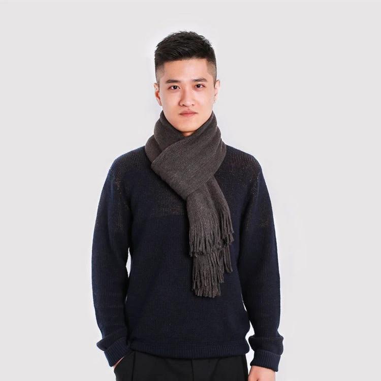 Imitated Cashmere Casual Thick Scarf For Men