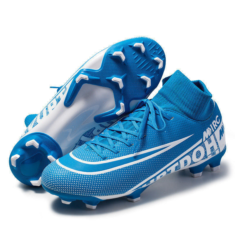 High-top Football Shoes, Broken Nails, Hidden Anti-skid Spikes