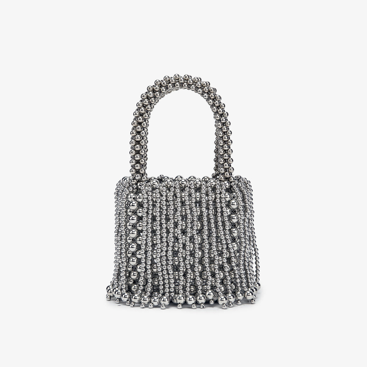 New Dual-color Amber Acrylic Cat-eye Bead Pure Hand-braided Bag