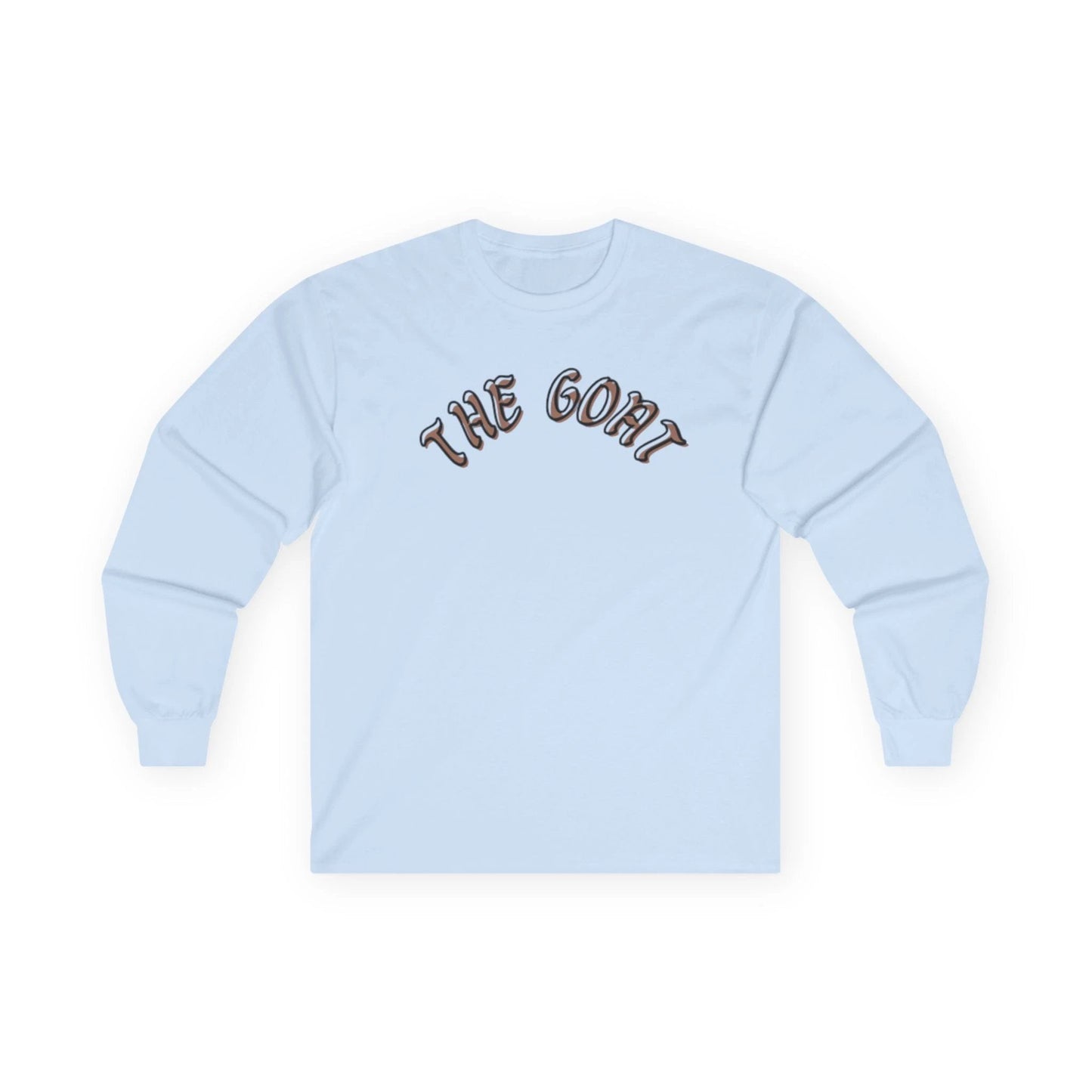 The GOAT Unisex Long Sleeve Tee, Casual Wear, Perfect for Sports Fans, Gift for Him or Her, Iconic Statement Shirt