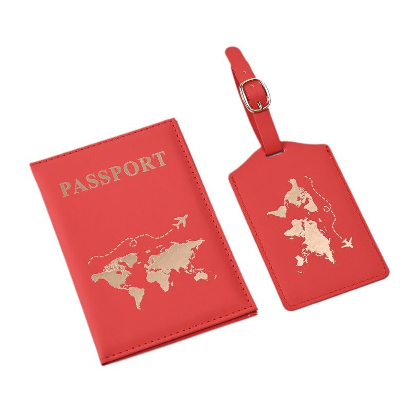 New PU Map Gilding Passport Cover
