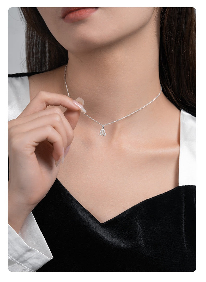 S925 Silver 12 Zodiac Sign Pendant