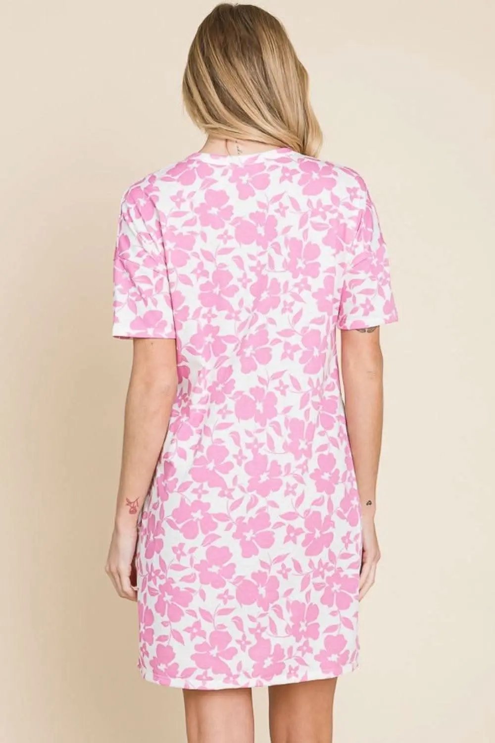 Dresses Trendsi BOMBOM Floral Mini Dress with Pockets for Effortle