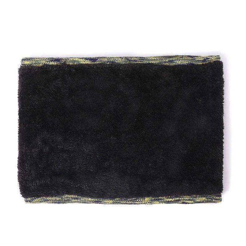 Men's Knitted Three-piece Beanie Scarf and Touch Screen  Gloves