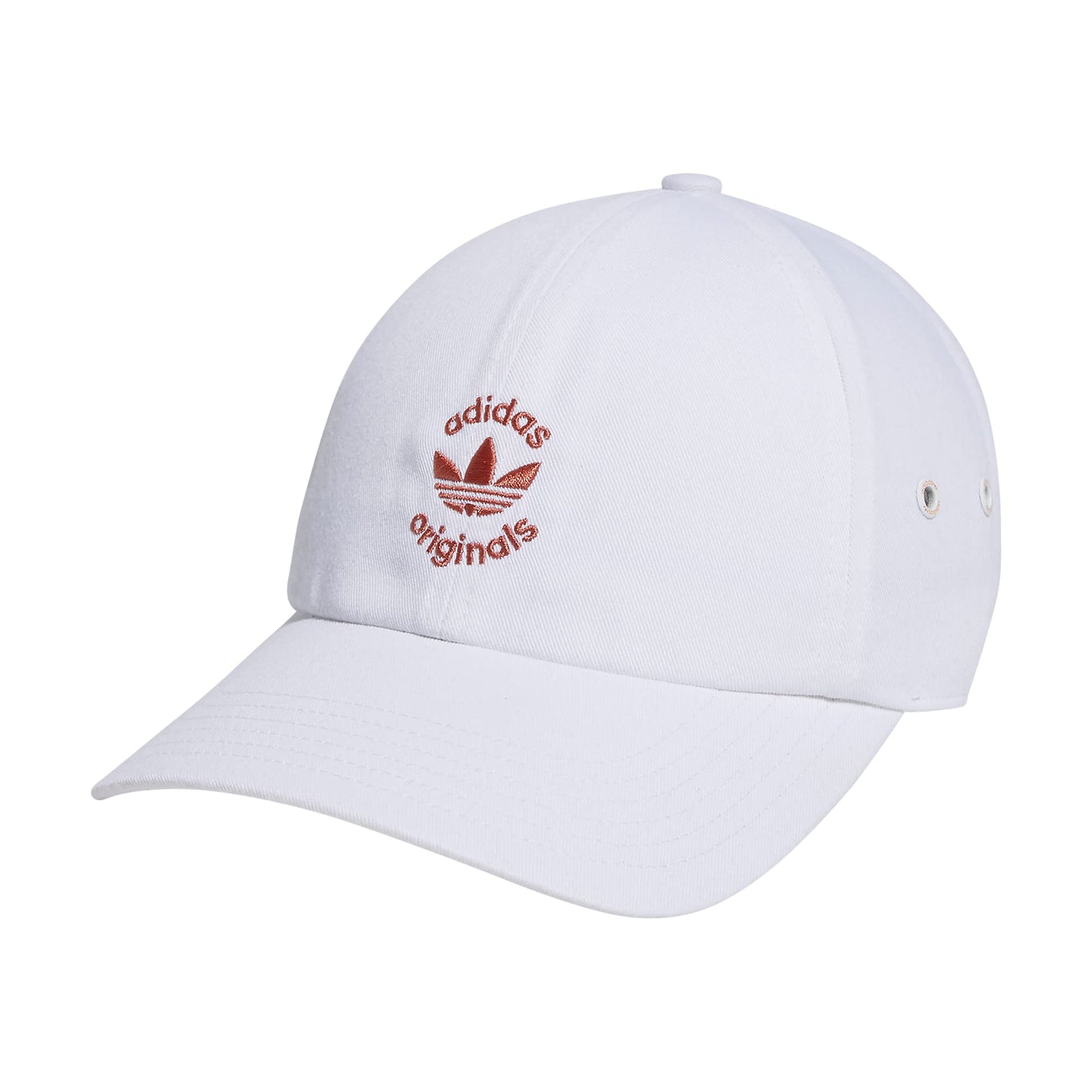 adidas Originals Womens Union Relaxed Fit Adjustable Strapback Cap White/Magic Earth Red One Size