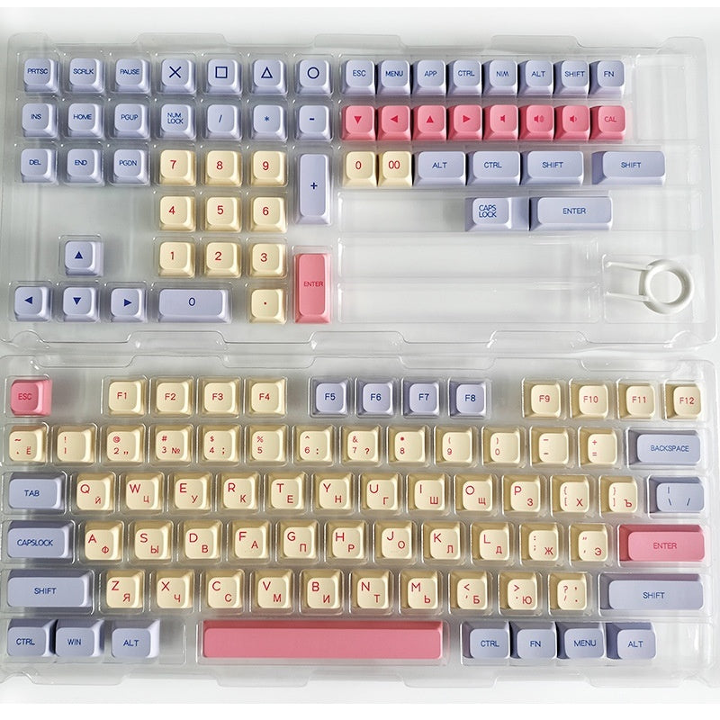 Cute Personalized Cotton Candy Keycaps
