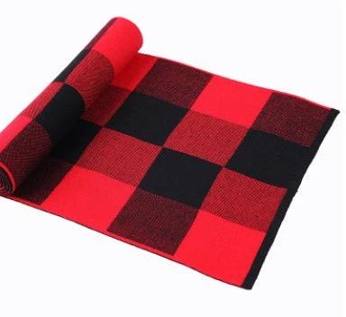 Men's Wool Plaid Scarf