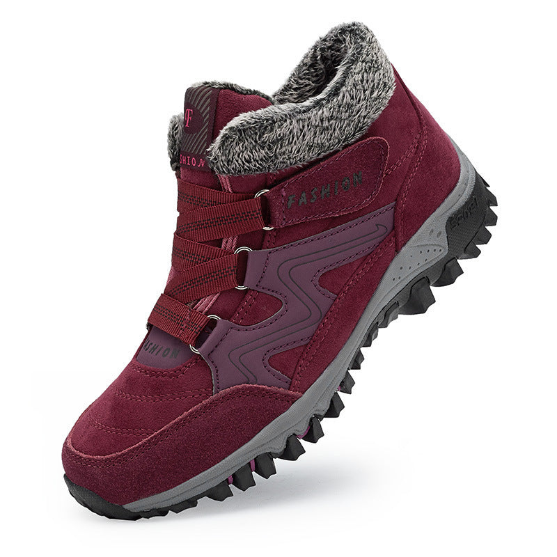 Outdoor Cotton-Padded Mid-Top Sports Platforms