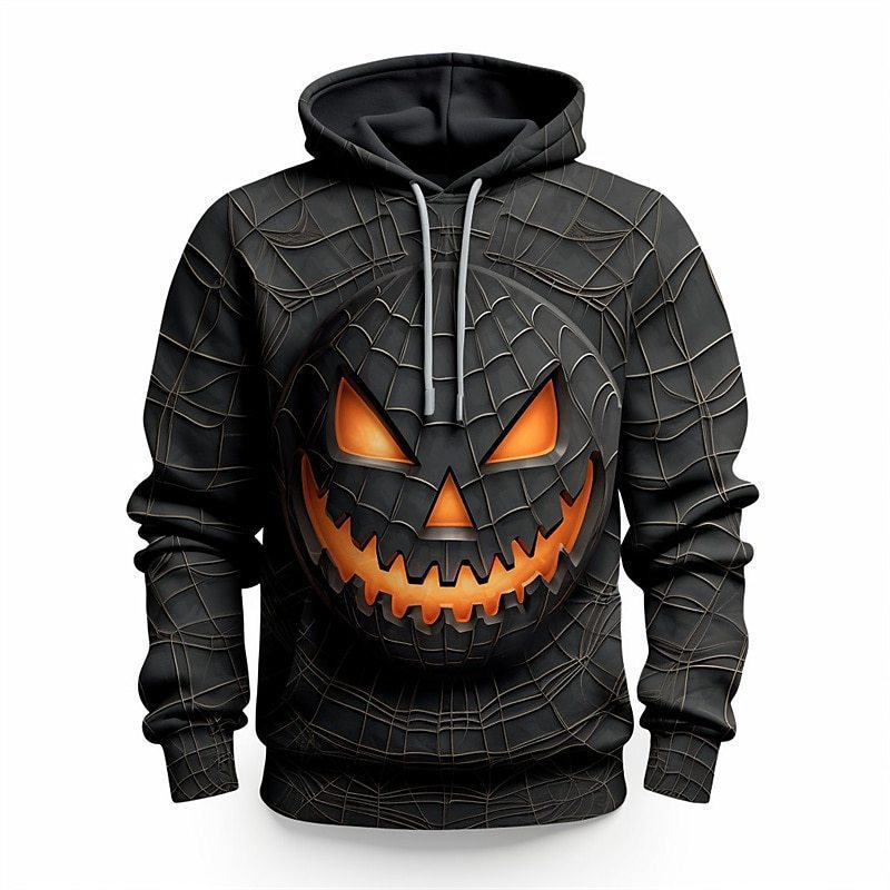 Halloween-themed Hooded Sweatshirt Heat Transfer Printing