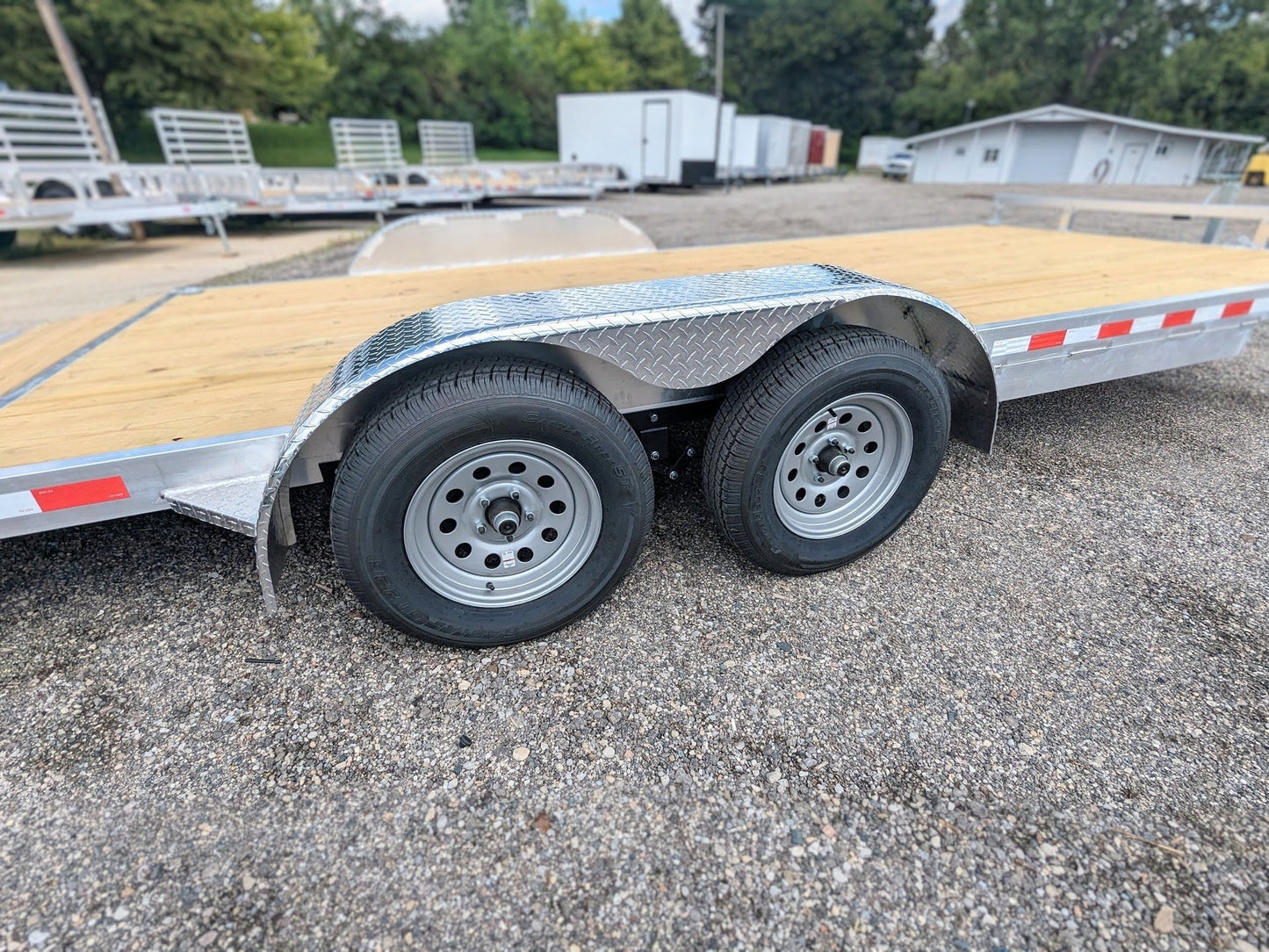 Silver Ox 7k Aluminum Car Hauler Trailer 22+2 - 24ft Overall Deck