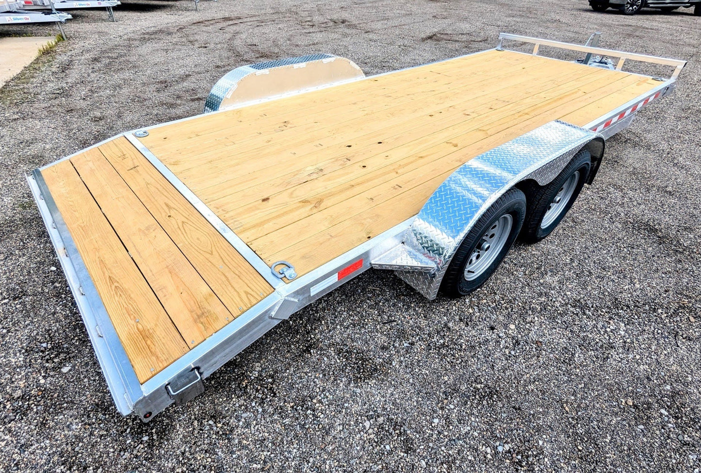 Silver Ox 7k Aluminum Car Hauler Trailer 22+2 - 24ft Overall Deck