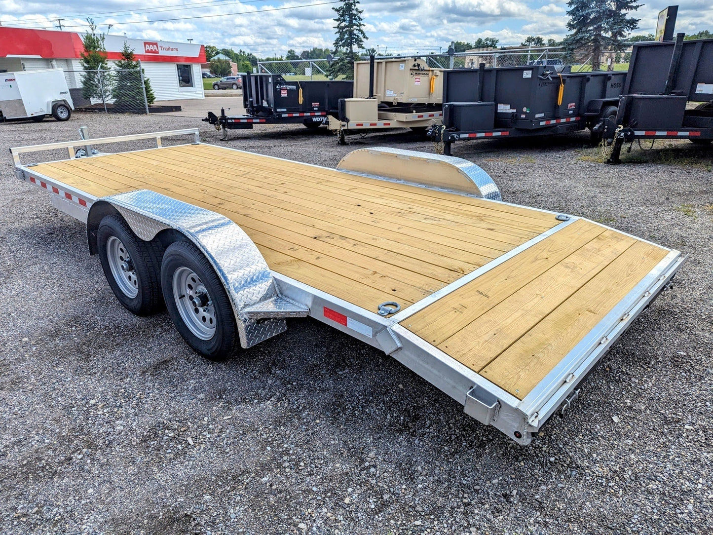 Silver Ox 7k Aluminum Car Hauler Trailer 22+2 - 24ft Overall Deck