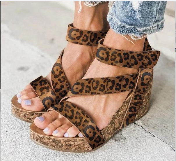 Women's Velcro Wedge Sandals