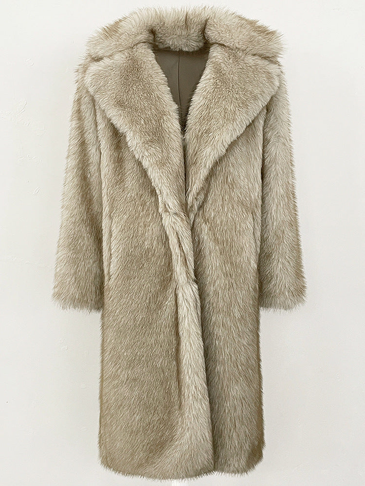 High-quality Artificial Fur Faux Fur Coat For Women