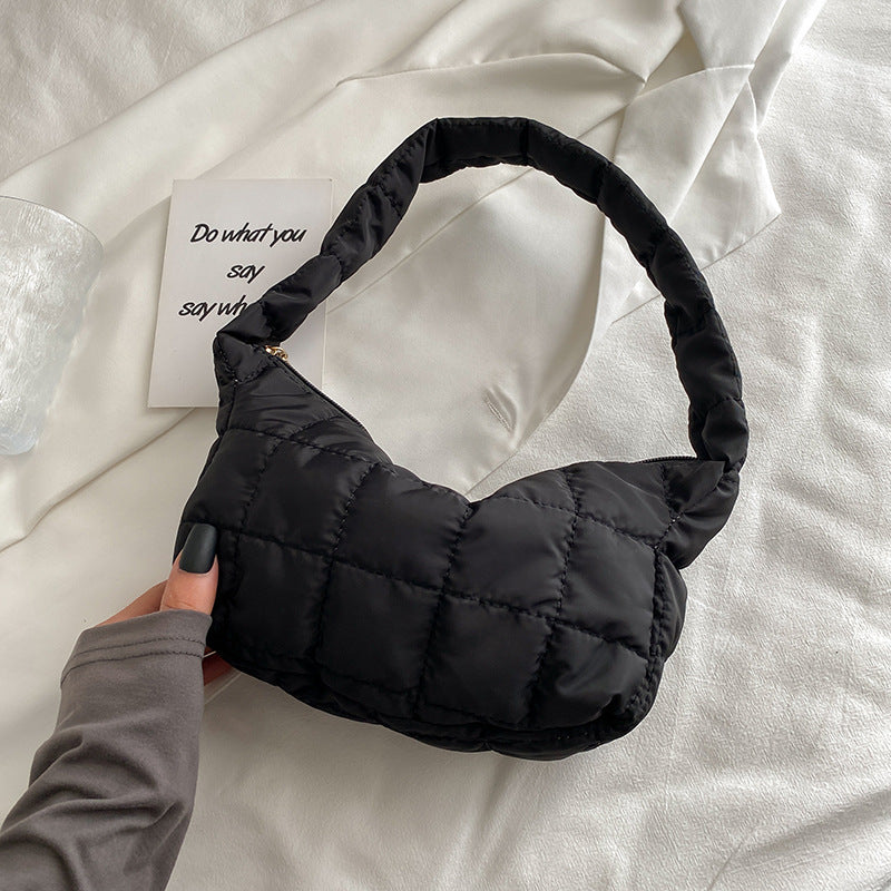 Fashionable Internet-Famous Underarm Shoulder Bag Trendy Pleated Cloud-Shaped Handbag For Women
