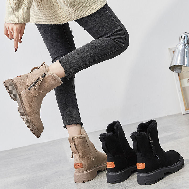 Women's Middle Tube Plush Warm Boots