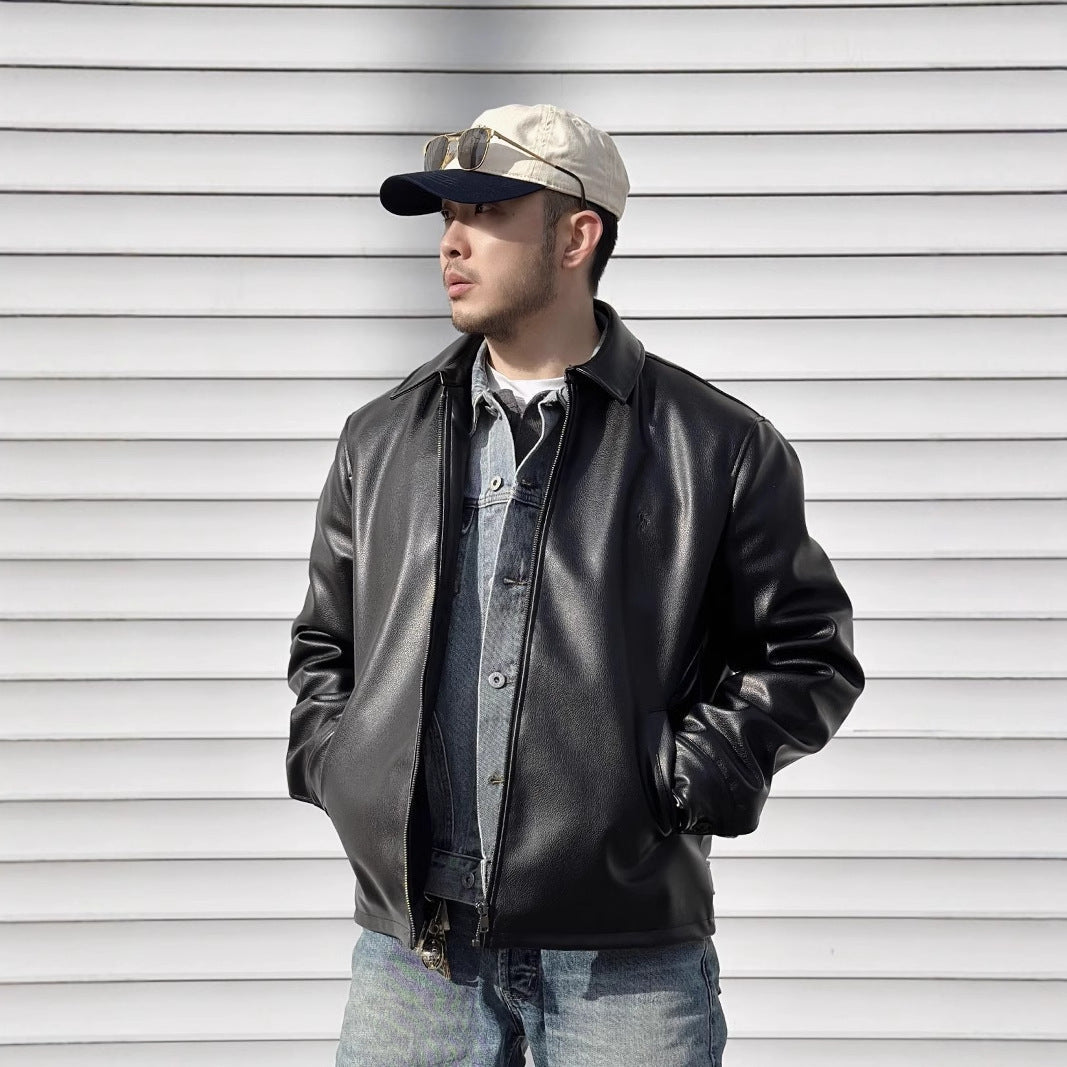 Casual Baseball Biker Jacket For Men