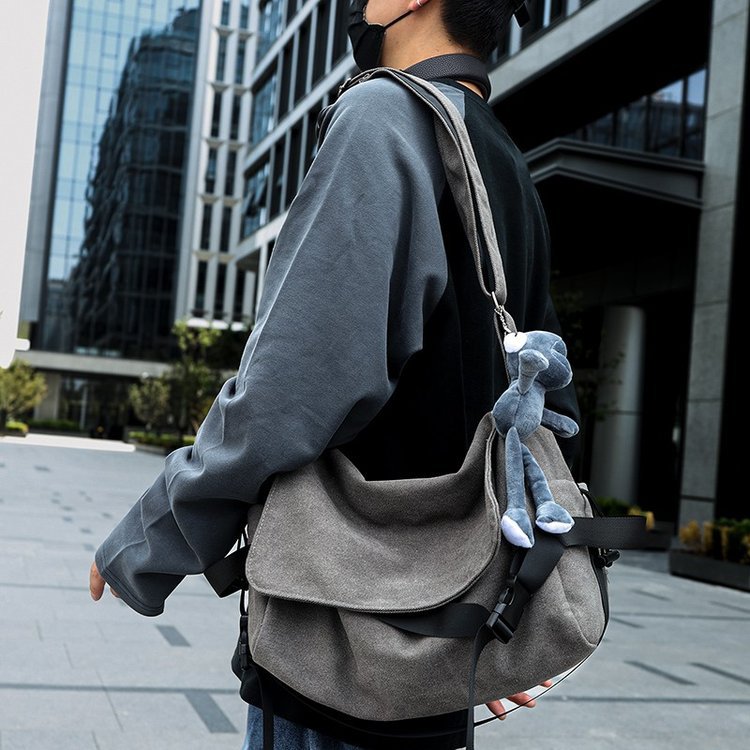 Men's Minimalist Canvas Crossbody Bag