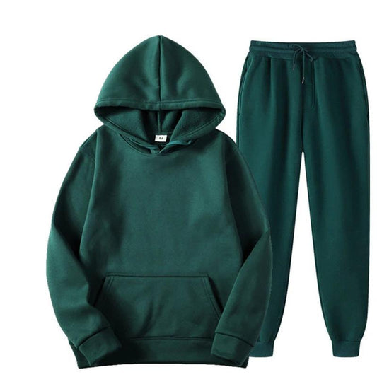 Traje de sudadera oversize de tela de 220 g estilo brillante
