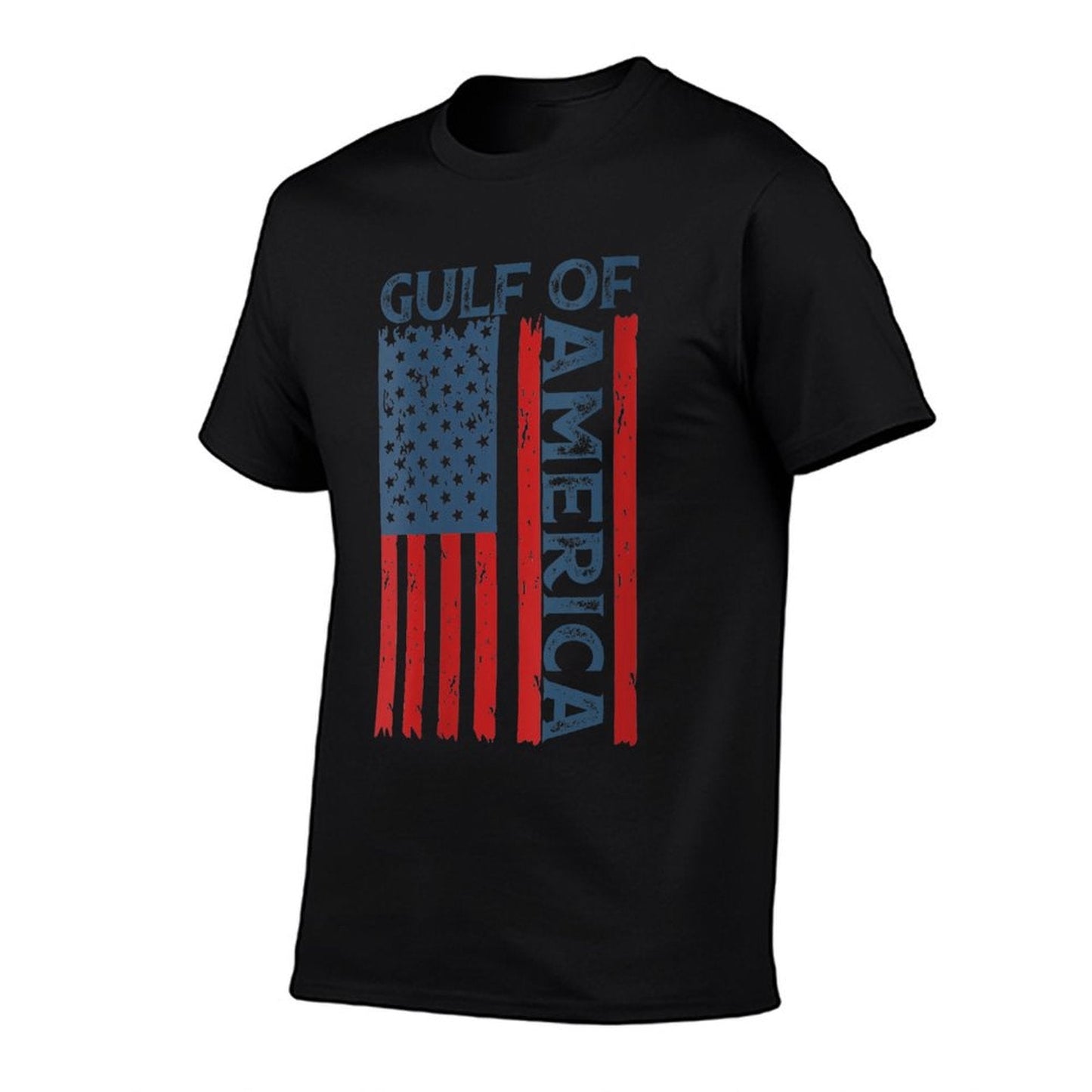 Womens America's Gulf - Gulf Of USA America Funny USA American Flag V-Neck Easy-care T-Shirt