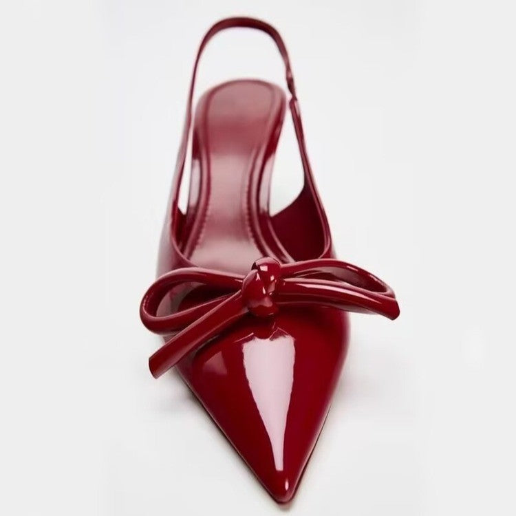 Women's Bowknot Slingback Heels