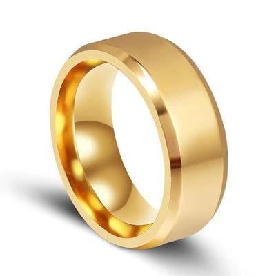 Anillo de titanio de 8 mm para hombre