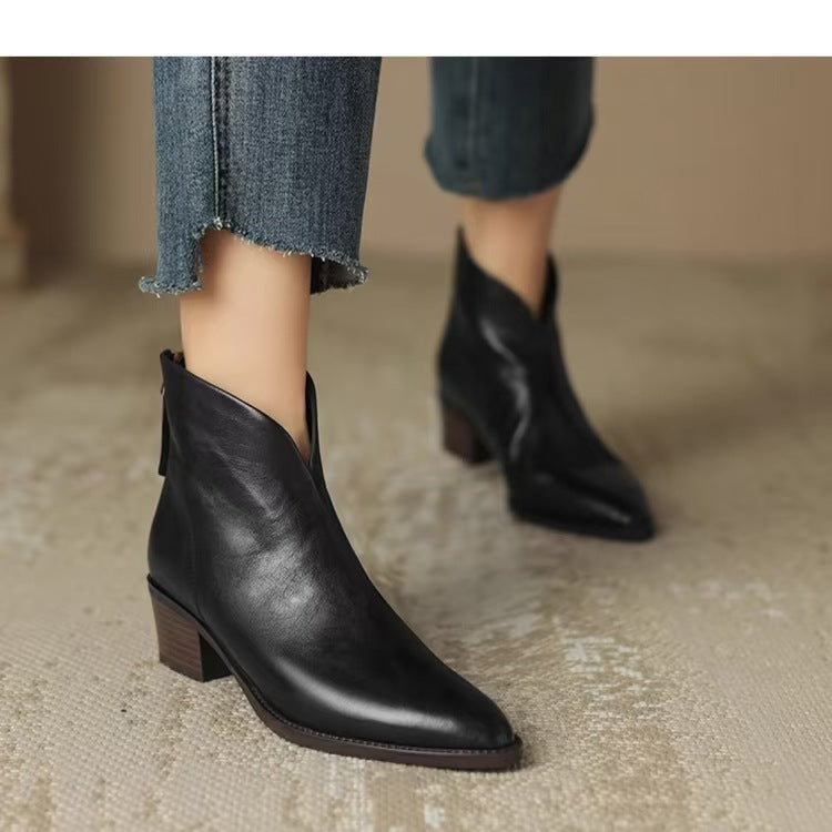 Vintage Martin Mid-Heel Ankle Boots