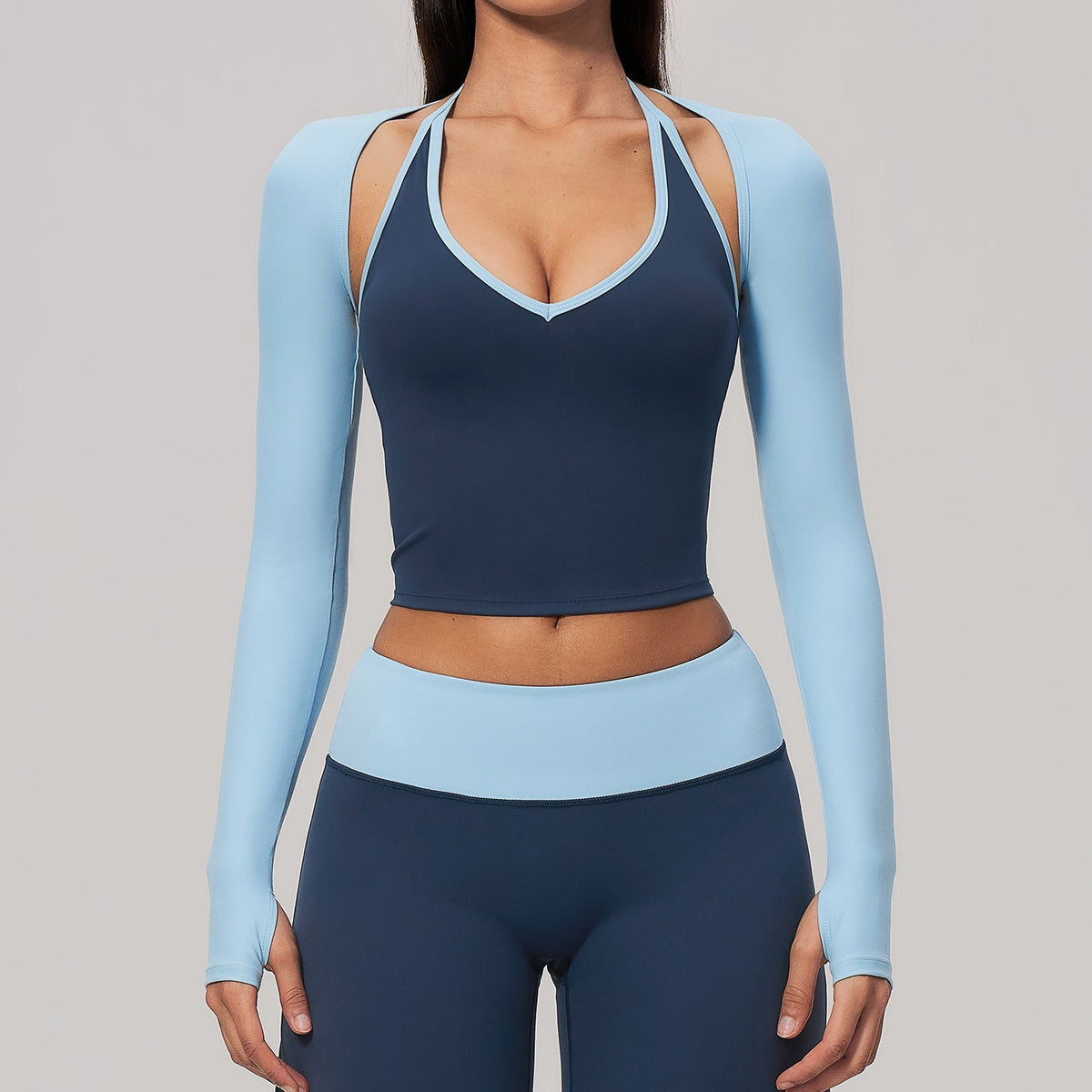 Long Sleeve Yoga Shrug - Lightweight Breathable Workout Cover Up for Women Gym Fitness