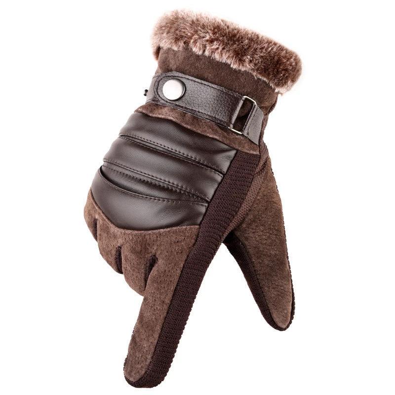 Velvet Touch Screen Windproof Gloves For Men