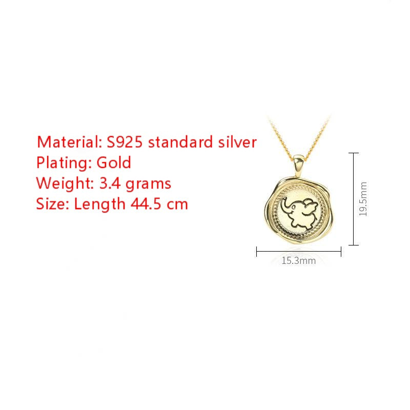 S925 sterling silver clavicle chain