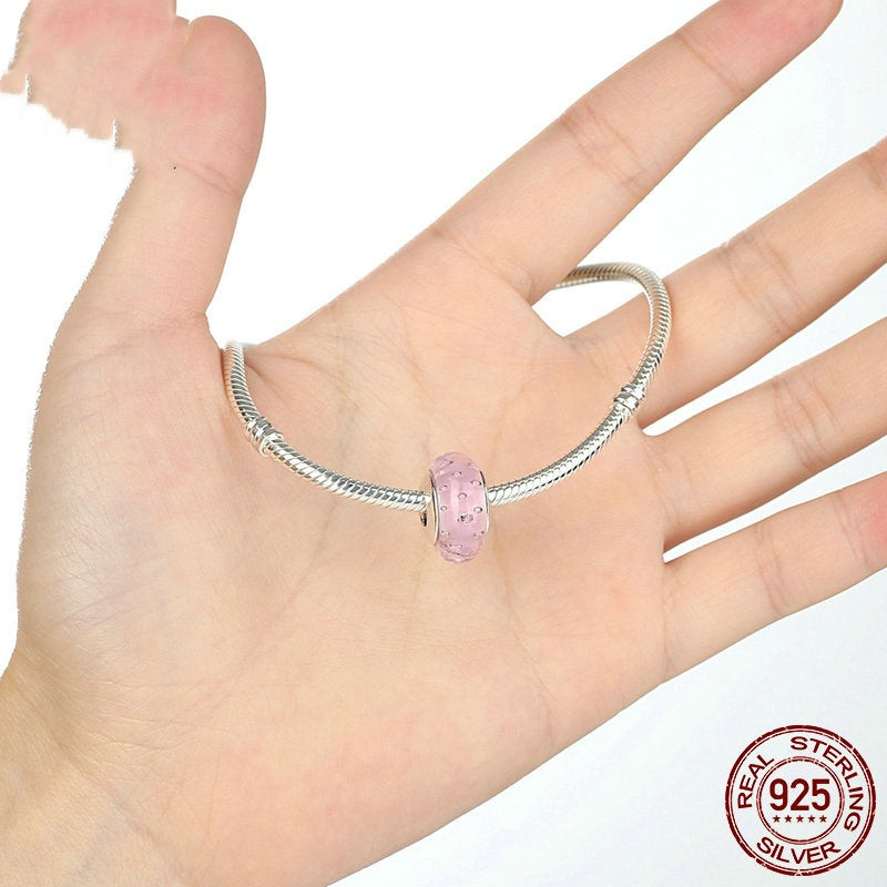 Bubble Glass Bead S925 Sterling Silver
