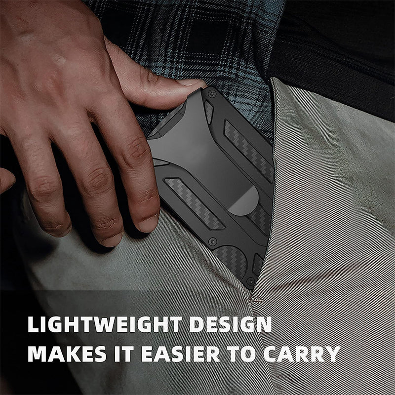 Men's Aluminum Alloy RFID Anti-theft Card Holder Metal Wallet