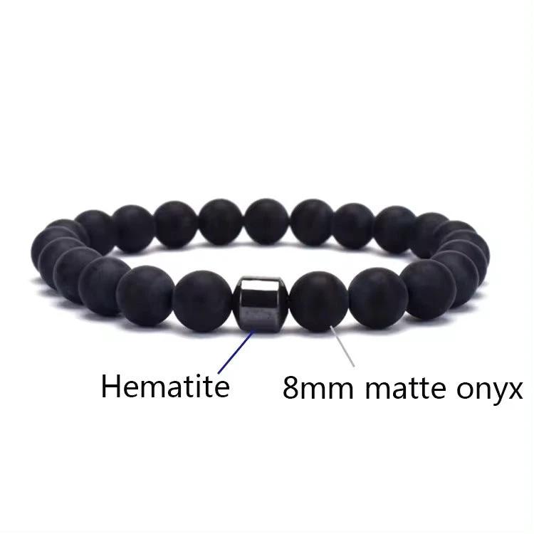 Men's Natural Gemstone Bracelet Vintage
