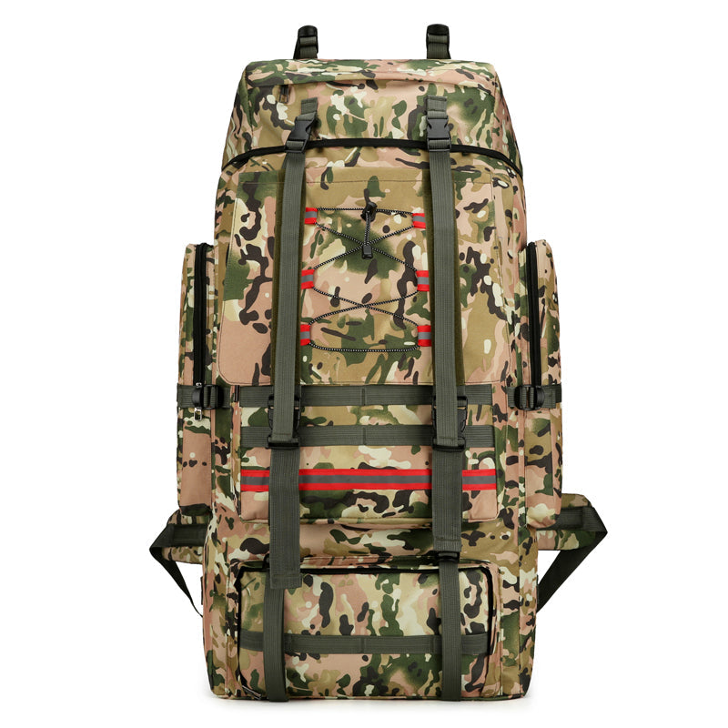 Outdoor 130 Liter 120 Large Capacity Camouflage Travel Bag, Cotton Quilt, Luggage, Working, Hiking, Camping, Waterproof Backpack