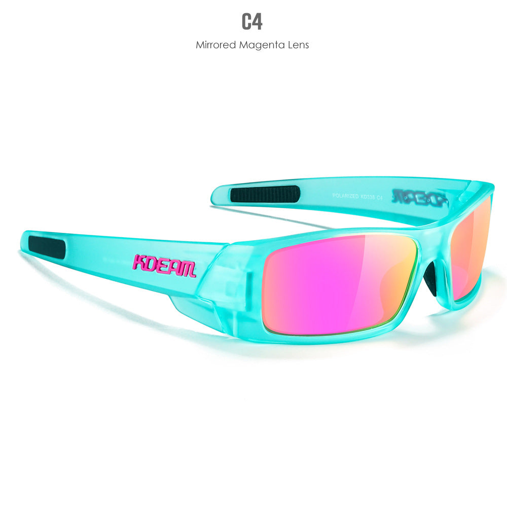 New Outdoor Sports Polarized Sunglasses Square Versatile Eye Protection Colorful Sunglasses