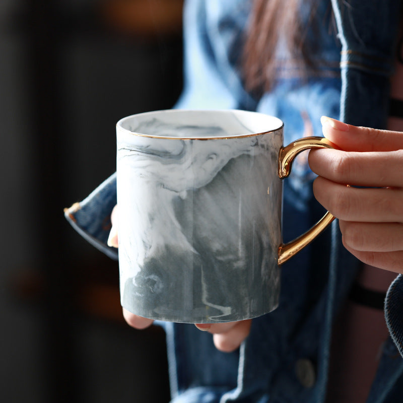 Marble Patterned Ceramic Cup