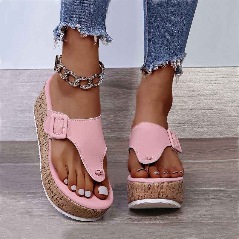 Women's Fashion Wedge Buckle Sandals