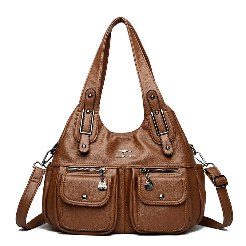 Solid Color Crossbody Travel Bag
