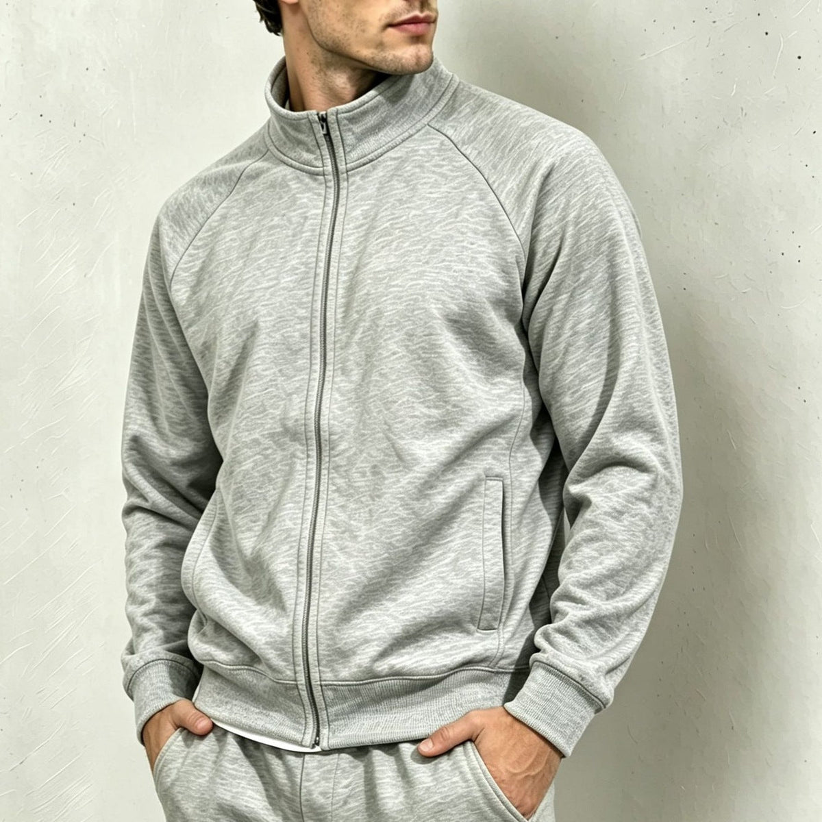 Men's Polyester Zip Up Hoodie, Spring Fall Casual Jacket, European American Style Men Top, 2026 New Arrival