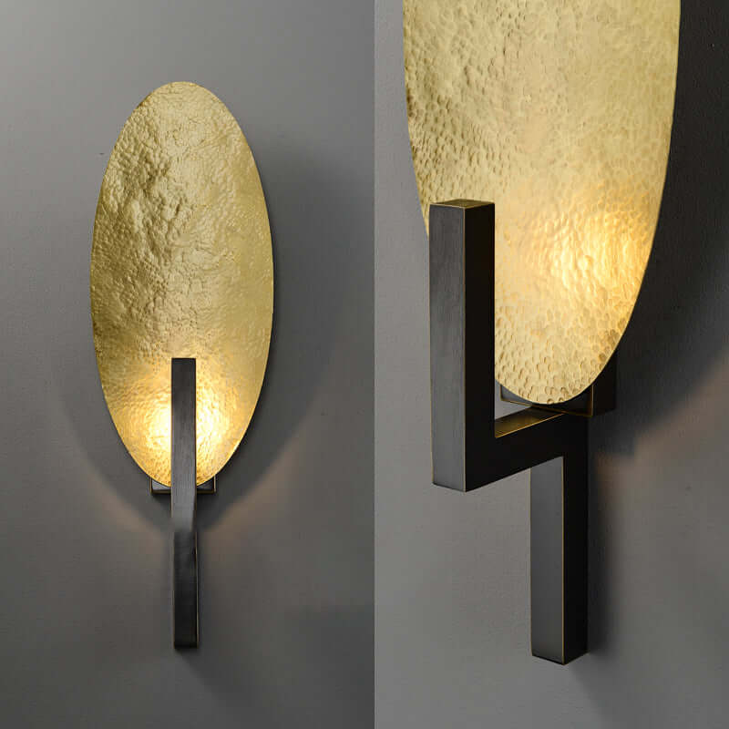 Lámpara de pared geométrica metálica