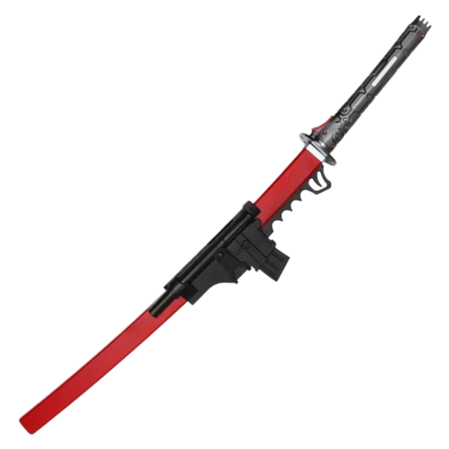 Espada Fantasía Roja de Metal de 39"
