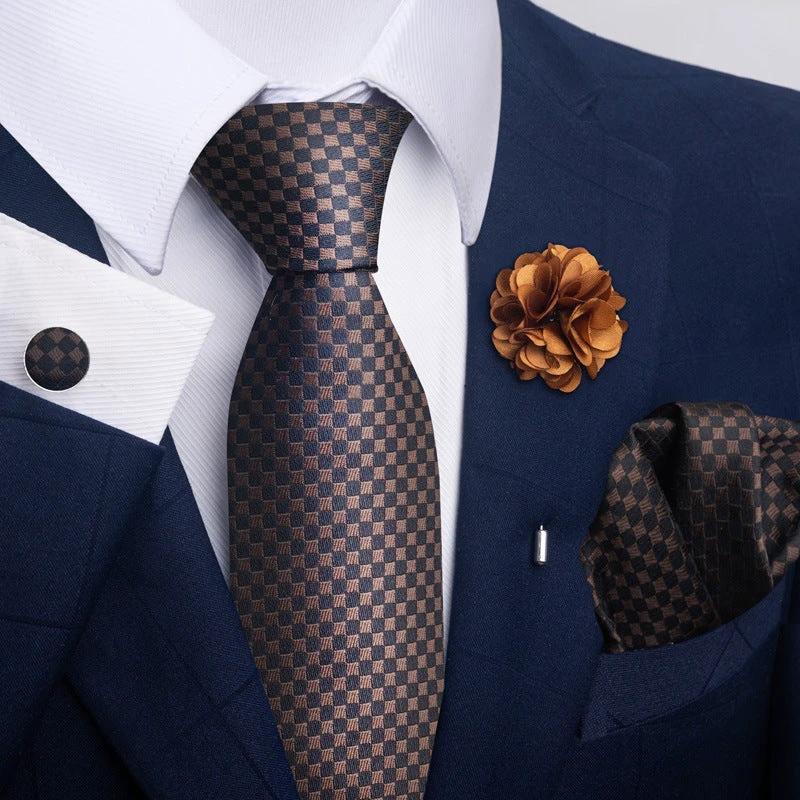 Men's Tie and Pocket Square Combo