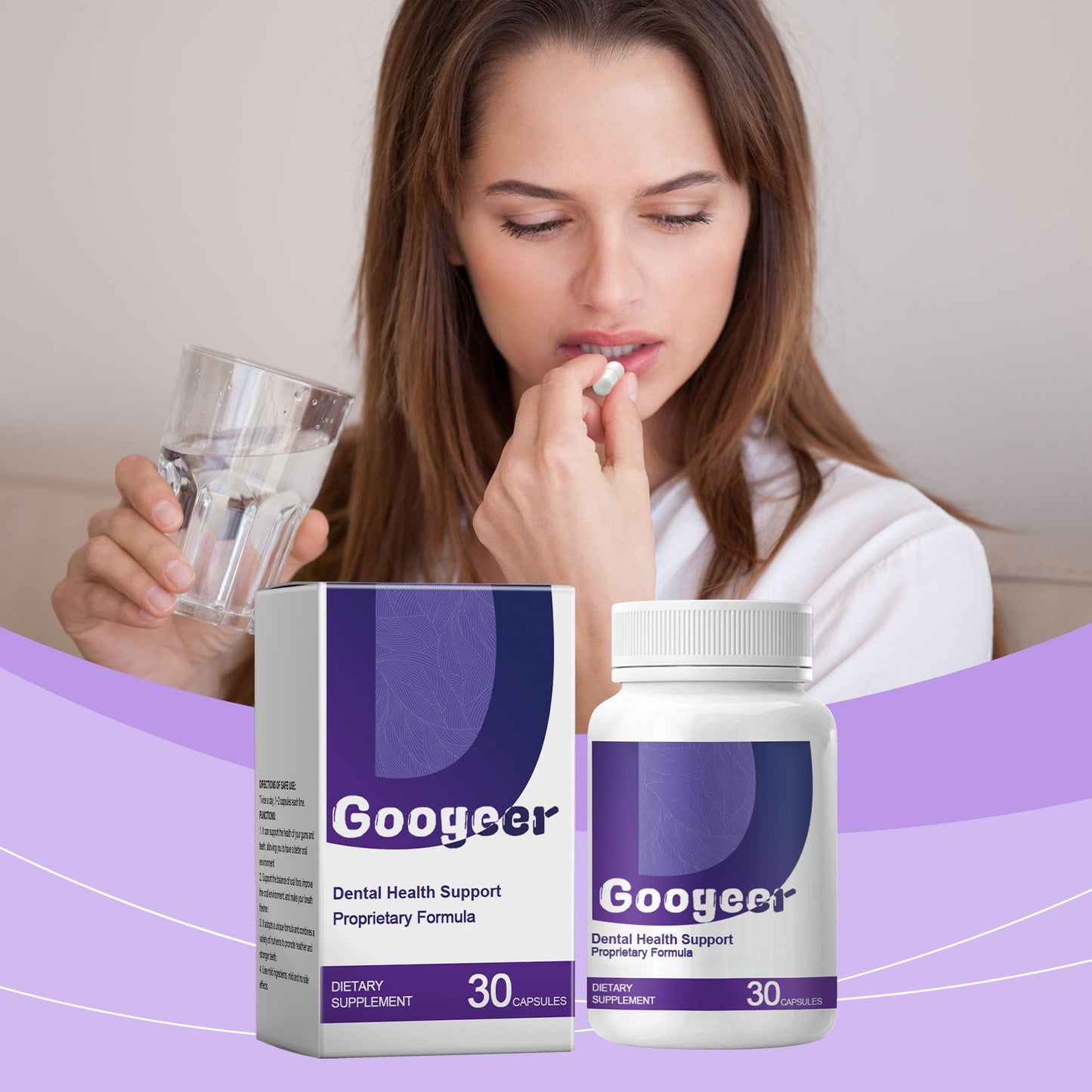 Dental Health Support – Natural Oral Care Supplement for Bad Breath, Tooth Sensitivity & Gum Health | 30 Capsules