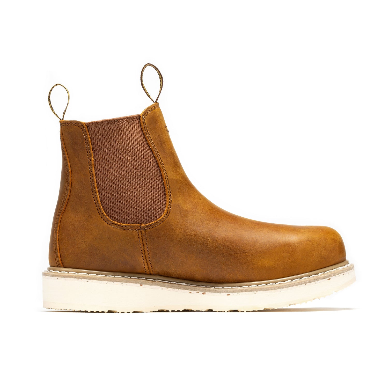 Botas de trabajo de cuña ROCKROOSTER Capitola para hombre, de 6 pulgadas, color marrón, SAP102