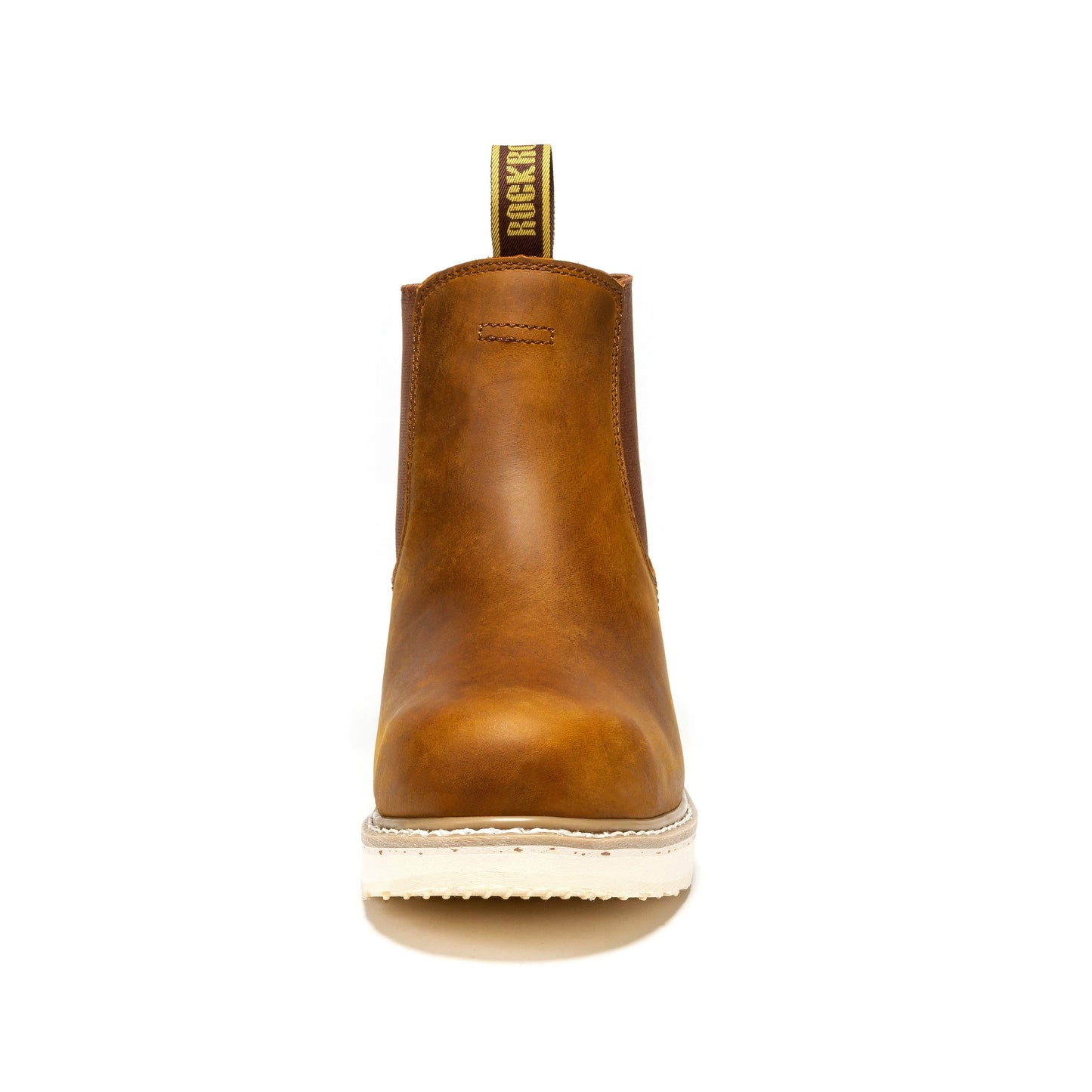 Botas de trabajo de cuña ROCKROOSTER Capitola para hombre, de 6 pulgadas, color marrón, SAP102