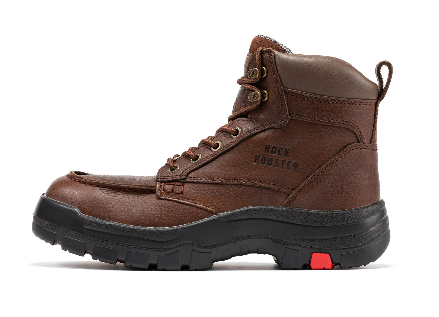 ROCKROOSTER Zumbro 6 pulgadas de ancho, puntera blanda, suela de goma, protección contra riesgos eléctricos (EH), ASTM 2892, botas de trabajo AK371
