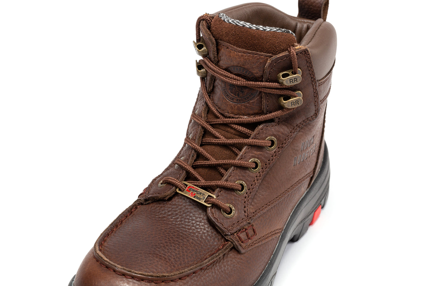 ROCKROOSTER Zumbro 6 pulgadas de ancho, puntera blanda, suela de goma, protección contra riesgos eléctricos (EH), ASTM 2892, botas de trabajo AK371