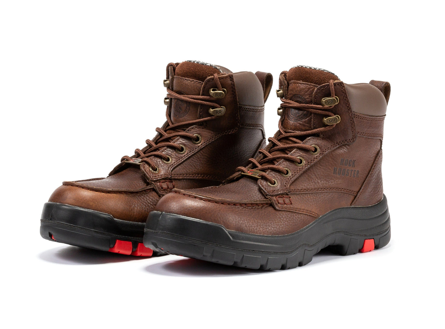 ROCKROOSTER Zumbro 6 pulgadas de ancho, puntera blanda, suela de goma, protección contra riesgos eléctricos (EH), ASTM 2892, botas de trabajo AK371