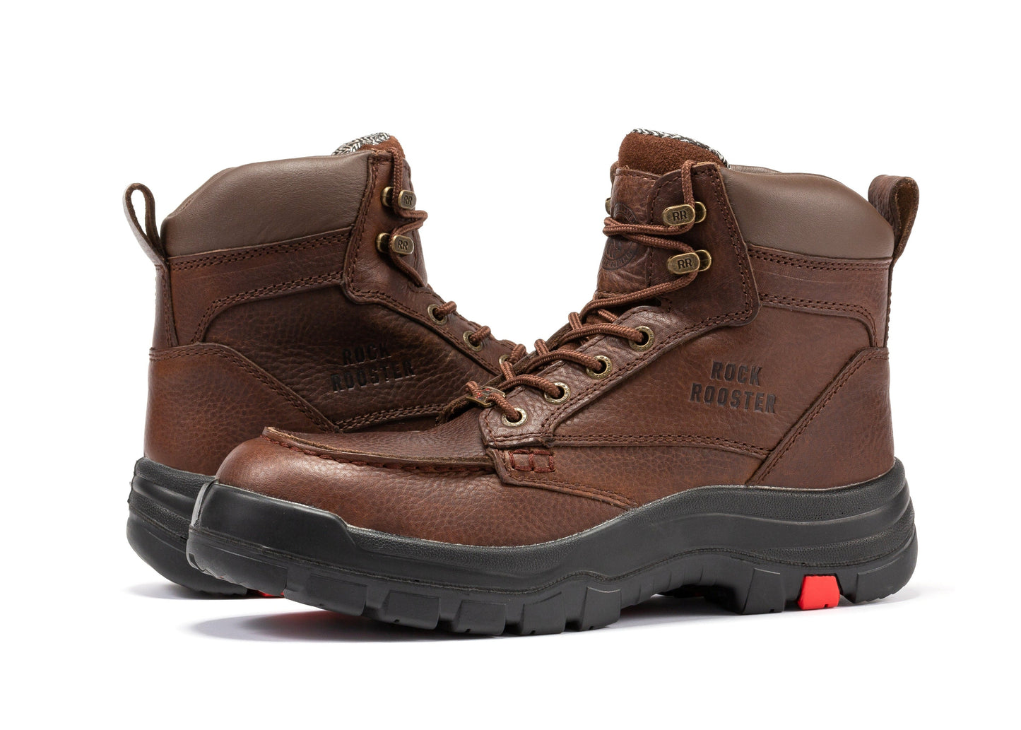 ROCKROOSTER Zumbro 6 pulgadas de ancho, puntera blanda, suela de goma, protección contra riesgos eléctricos (EH), ASTM 2892, botas de trabajo AK371
